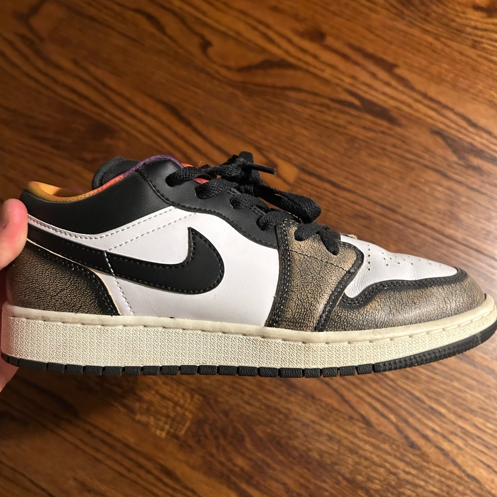 Nike Kids' Black, White, and Brown Sneakers